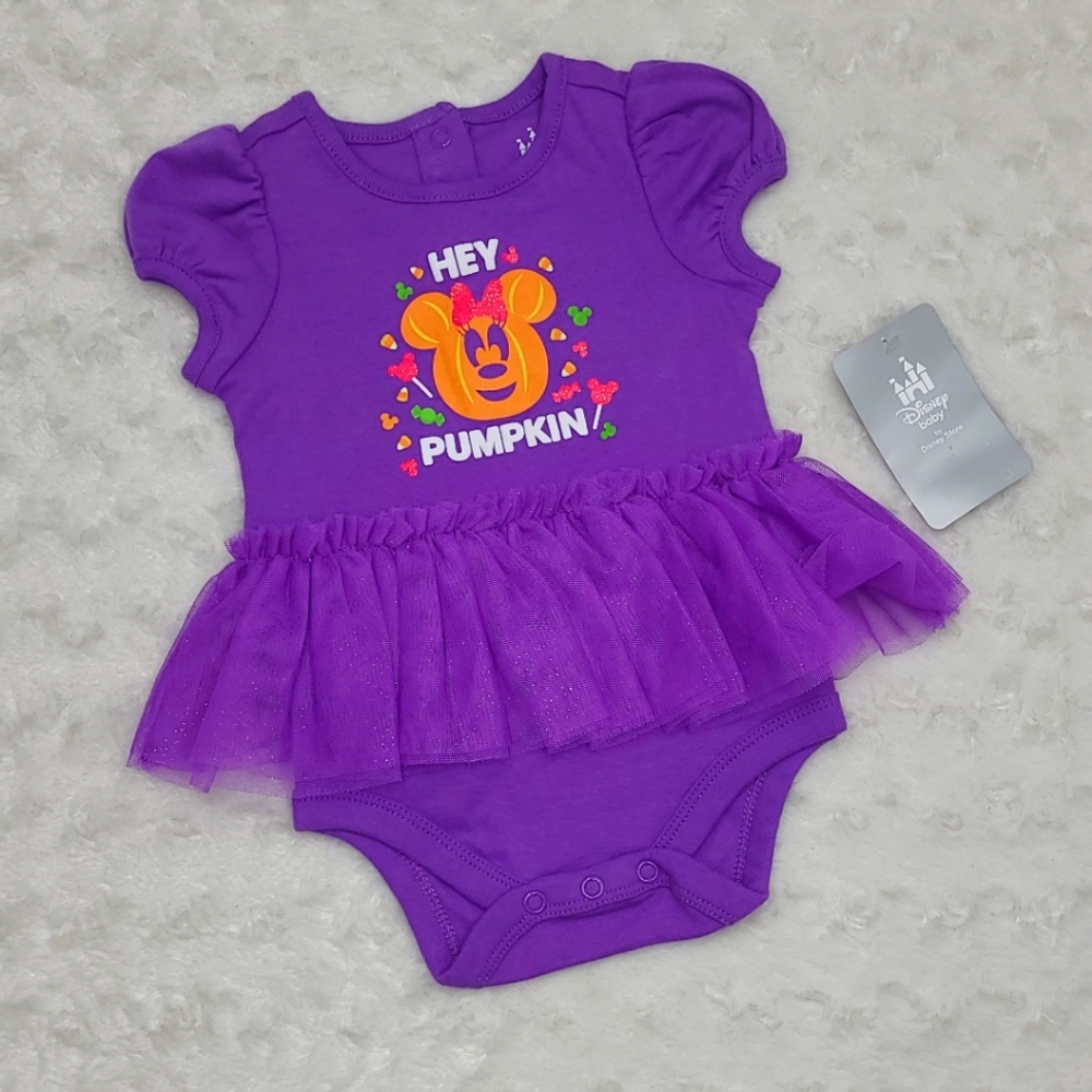 NEW Disney Minnie Mouse Halloween bodysuit with tutu size 6-9 months